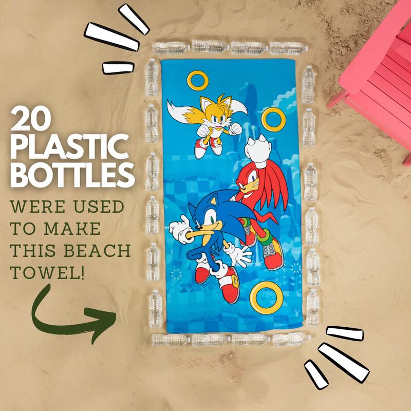 Toalla De Playa Franco Sonic The Hedgehog De Po... image number null