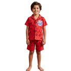 Pijama Mario Bross | Para Ni&ntilde;os | Short Y Playera Rojo Liso 4