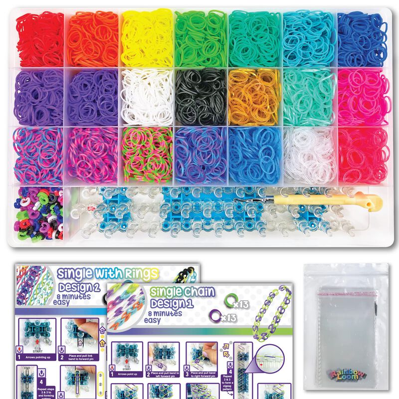 Set Combinado Rainbow Loom&reg; Mega Con M&aacute;s De 700... image number null