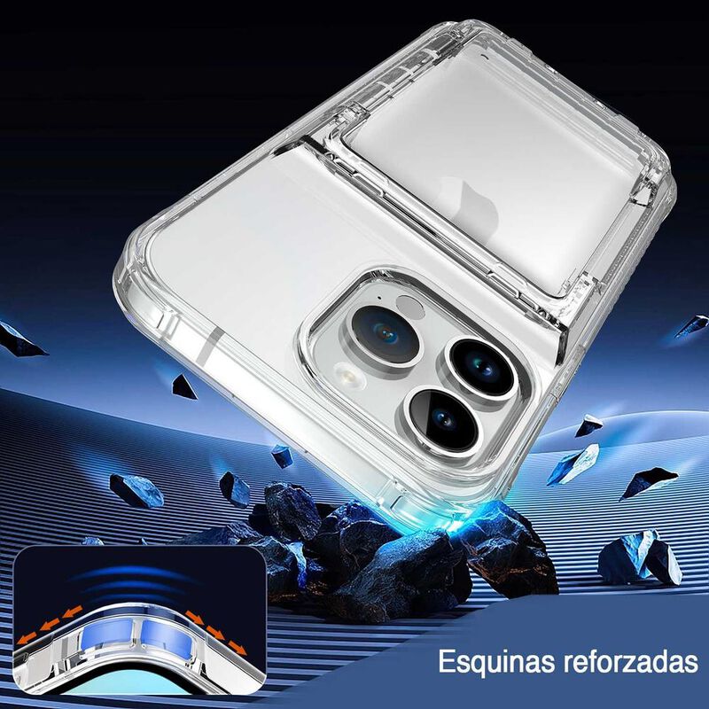 Funda TEKKU TPU Tarjetero para iPhone 15 PRO MA... image number null