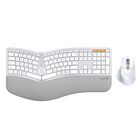 Combo Teclado Y Rat&oacute;n Protoarc Ekm01 Plus Ergon&oacute;mico Blanco