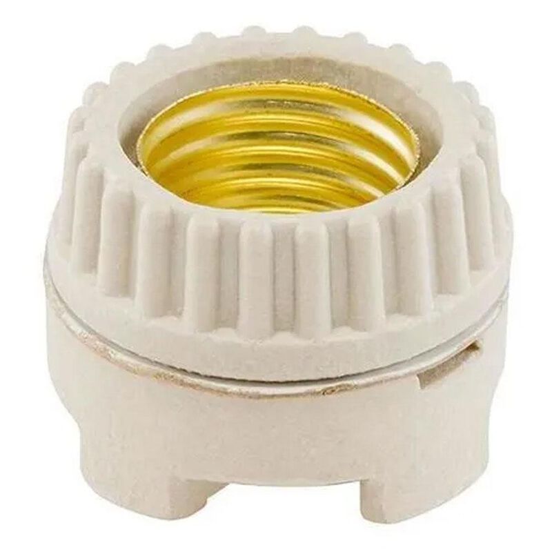 Portalámpara de porcelana para anuncio con casq... image number null