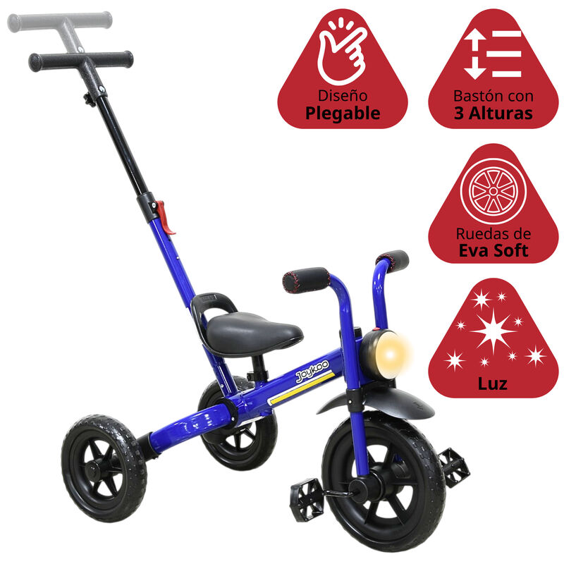 Triciclo 3 En 1 Para Ni&ntilde;os Con Bast&oacute;n, Bici Y B... image number null