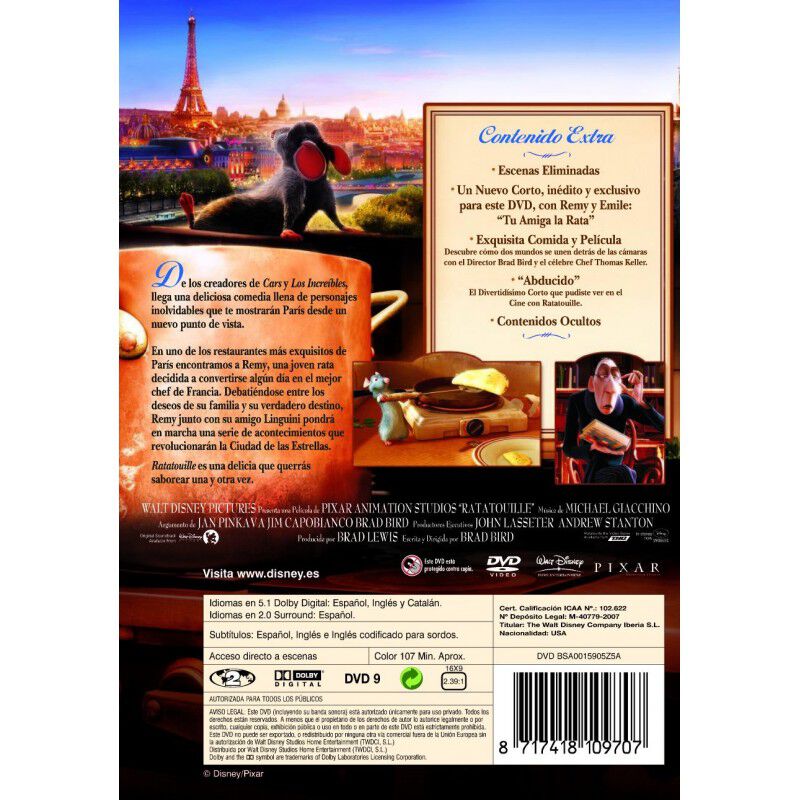 Ratatouille (ra-ta-tui) [dvd] image number null