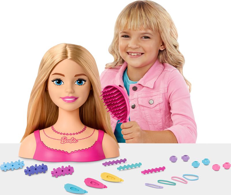 Mu&ntilde;eca Barbie Styling Head Con 20 Accesorios Co... image number null