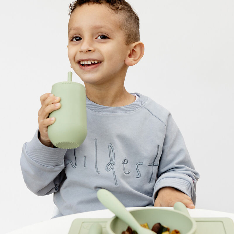 Ezpz Vaso Con Popote Happy Verde N&oacute;rdico image number null