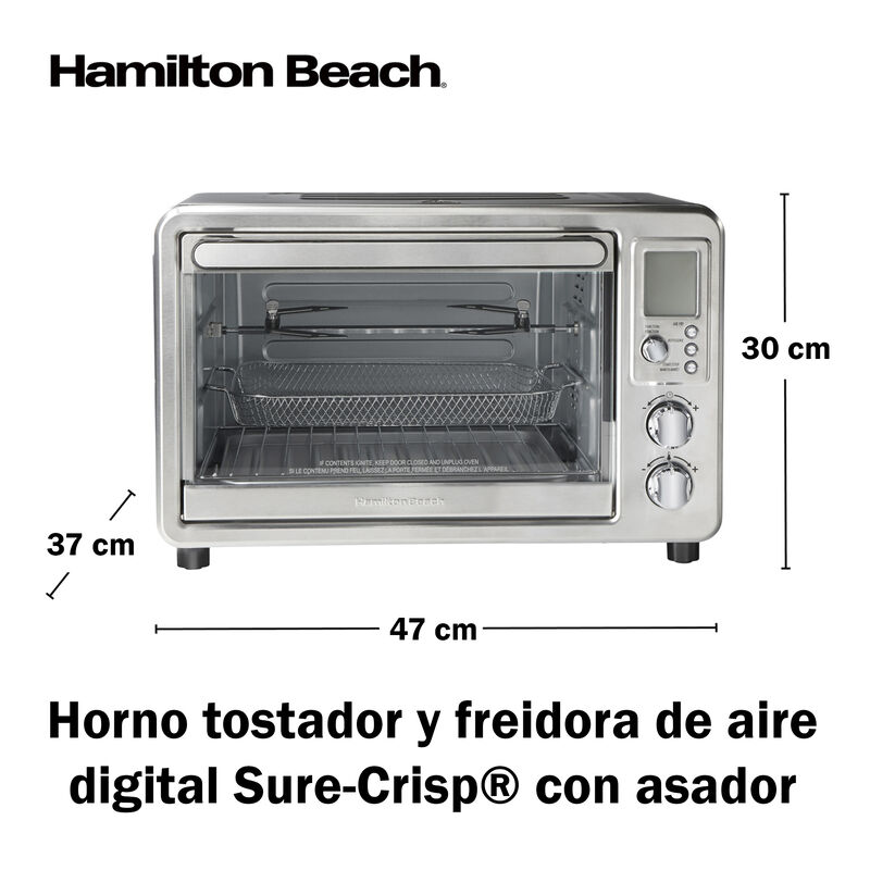 Horno Digital con Freidora de Aire Plata HB 6 R... image number null