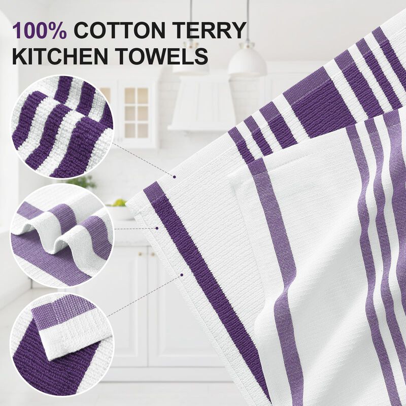 Toallas De Cocina Homaxy Pack de 8 45x71 cm Ray... image number null