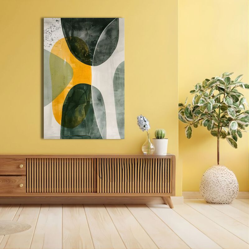 Cuadro Decorativo Impreso 20x30cm Musgo y Arena image number null