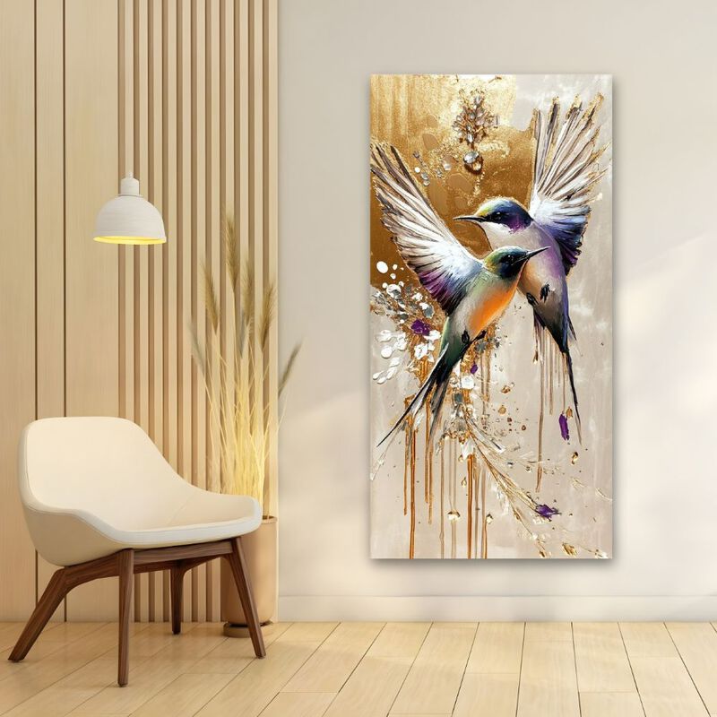 Cuadro Decorativo Animal 70x100cm Colibr&iacute;es image number null