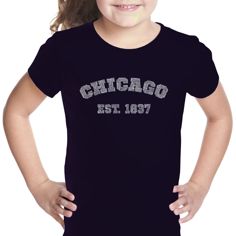 Camiseta Word Art Para Ni&ntilde;a - Chicago 1837 - Ne... image number null
