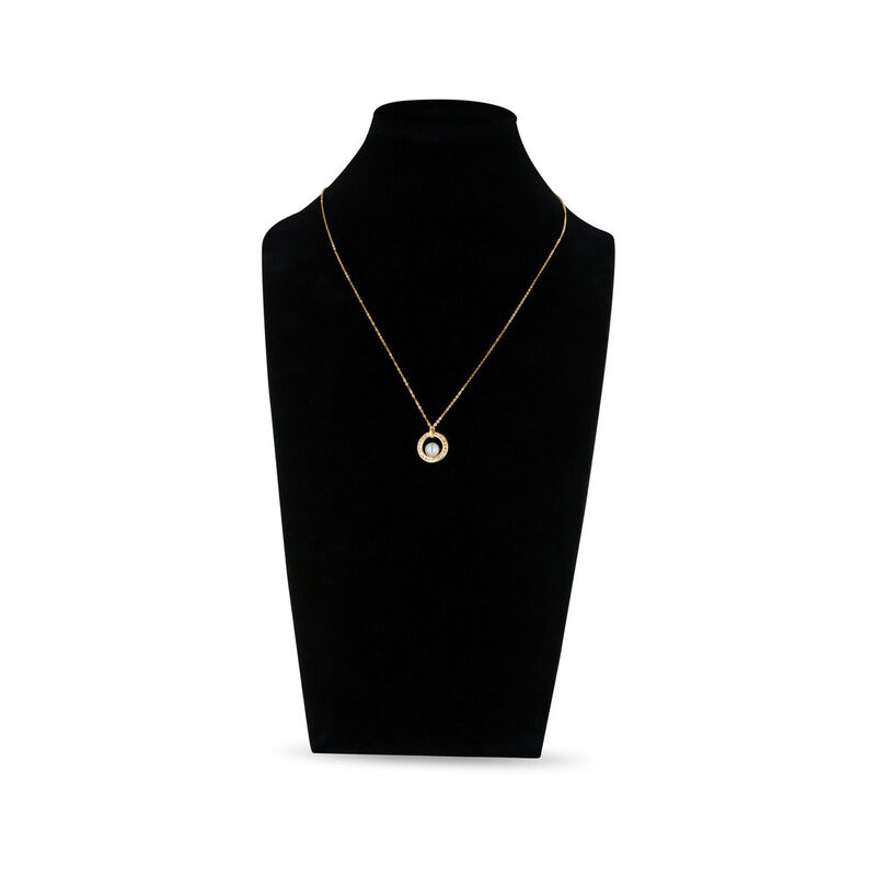 Dije Oro Amarillo 10k Con Perla Y Zirconias + C... image number null