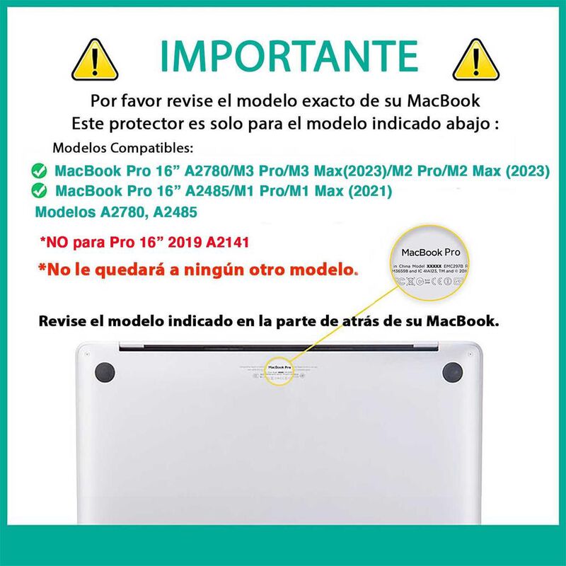 Funda TECHPROTECTUS para MacBook Pro 16 A2780 A... image number null