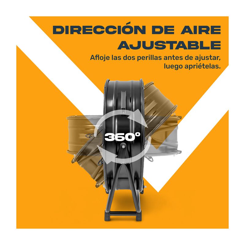 Ventilador Industrial Metalico Piso 180w 2 Velo... image number null