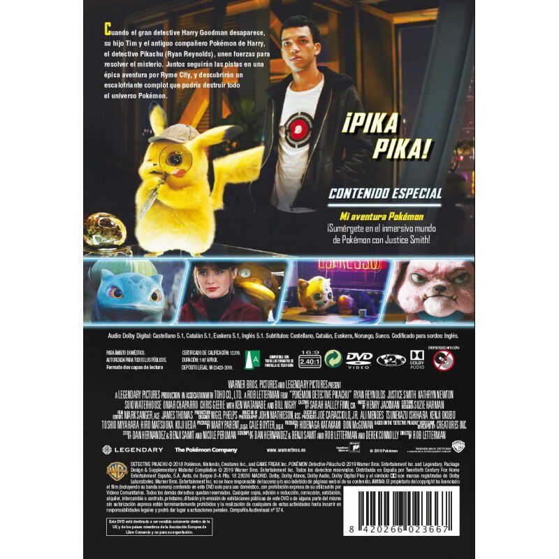 Pok&eacute;mon: Detective Pikachu [dvd] image number null