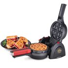 M&aacute;quina Para Hacer Gofres Rellenas Presto 03512, Color Negro Belga