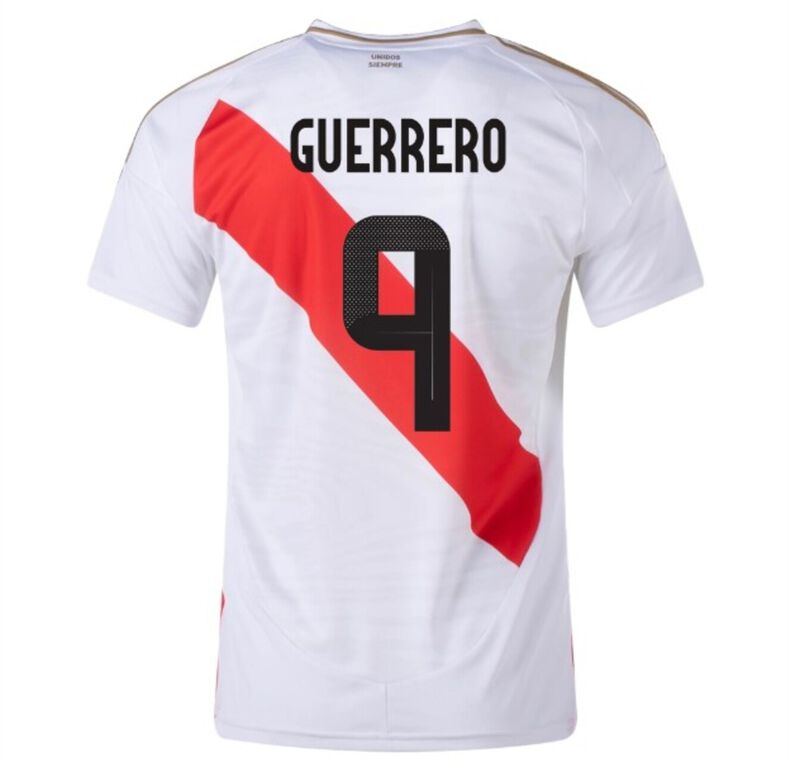 Jersey Paolo Guerrero 9 Titular Local  Blanco 2... image number null