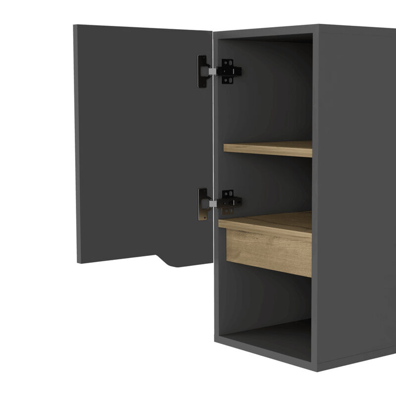 Gabinete de Baño Apolis Plata Oscuro y Café Cla... image number null