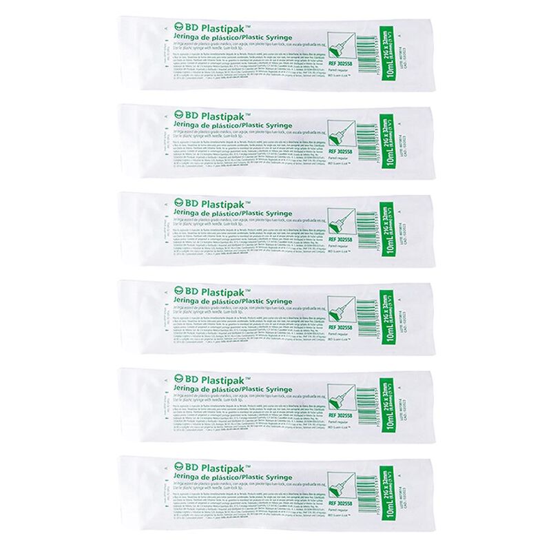 Jeringa Bd Seis Pzs De 21g X 32mm 10 Ml 21 G X ... image number null