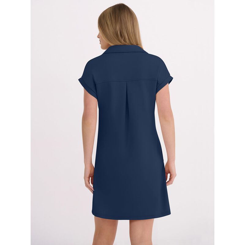 Vestido Anrabess Mini Escote V Mangas Cap, Azul... image number null