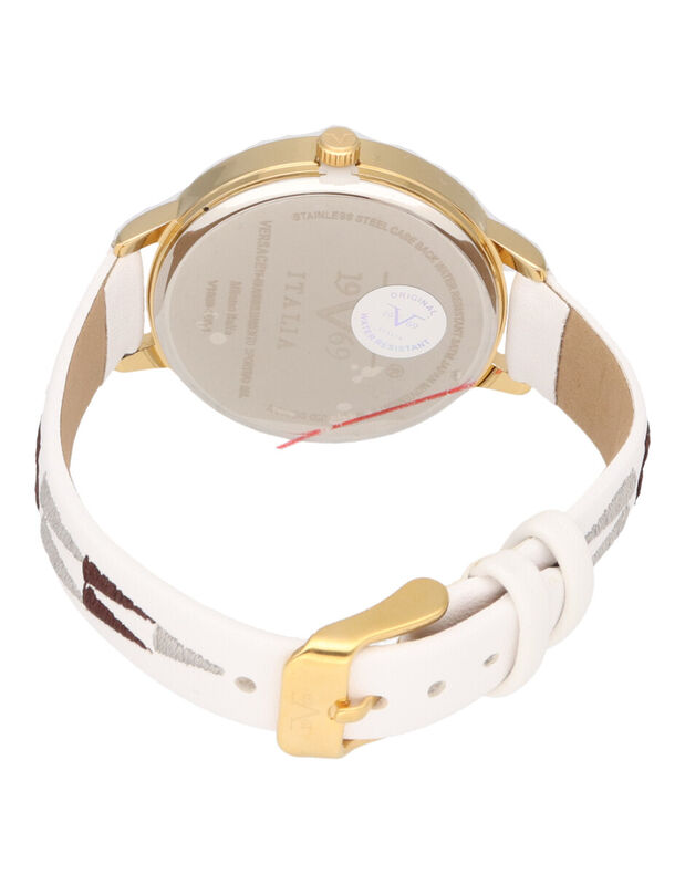 Reloj de Pulso V1969 color Dorado/Blanco para M... image number null