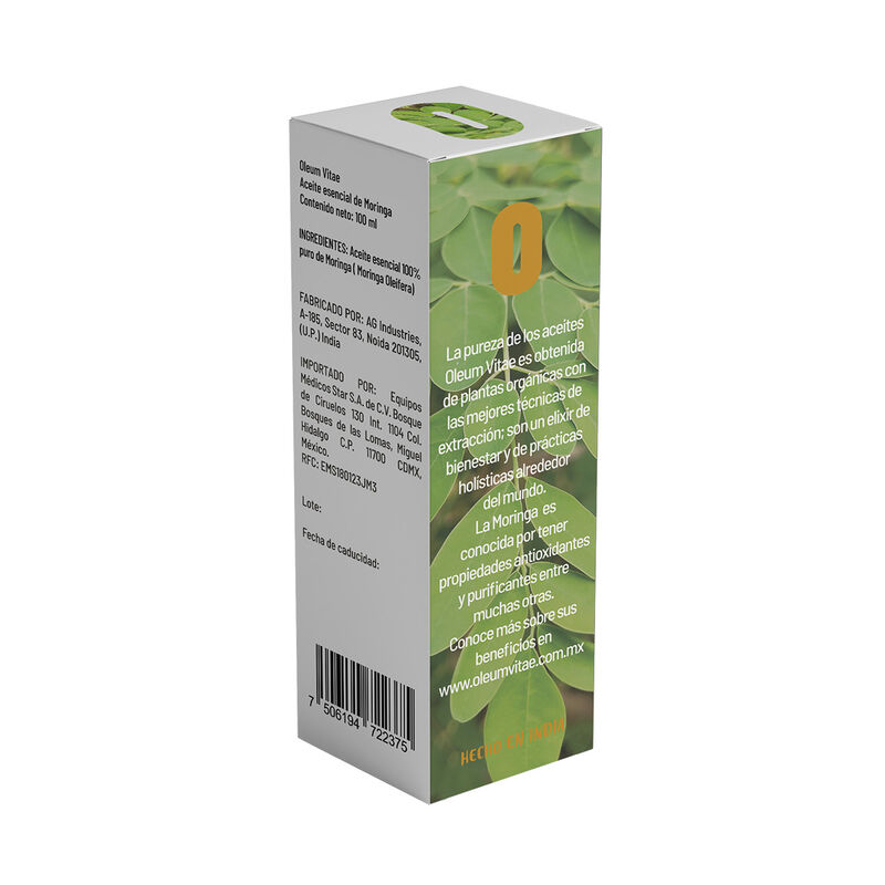Aceite Esencial conductor Moringa 100ml 100% Pu... image number null