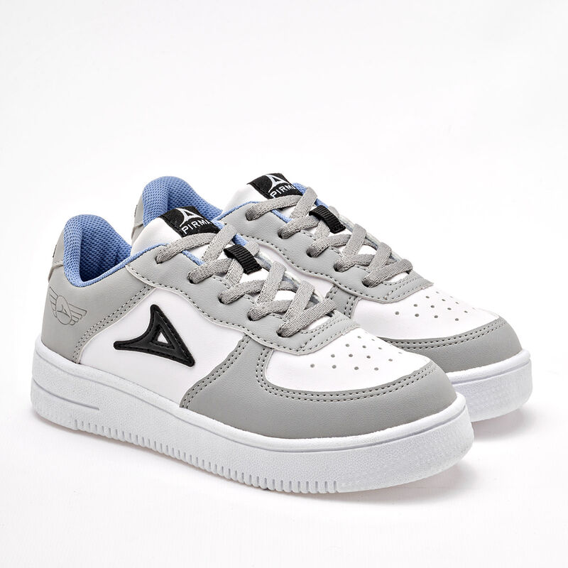 Pirma Tenis urbano para ni&ntilde;o gris blanco image number null