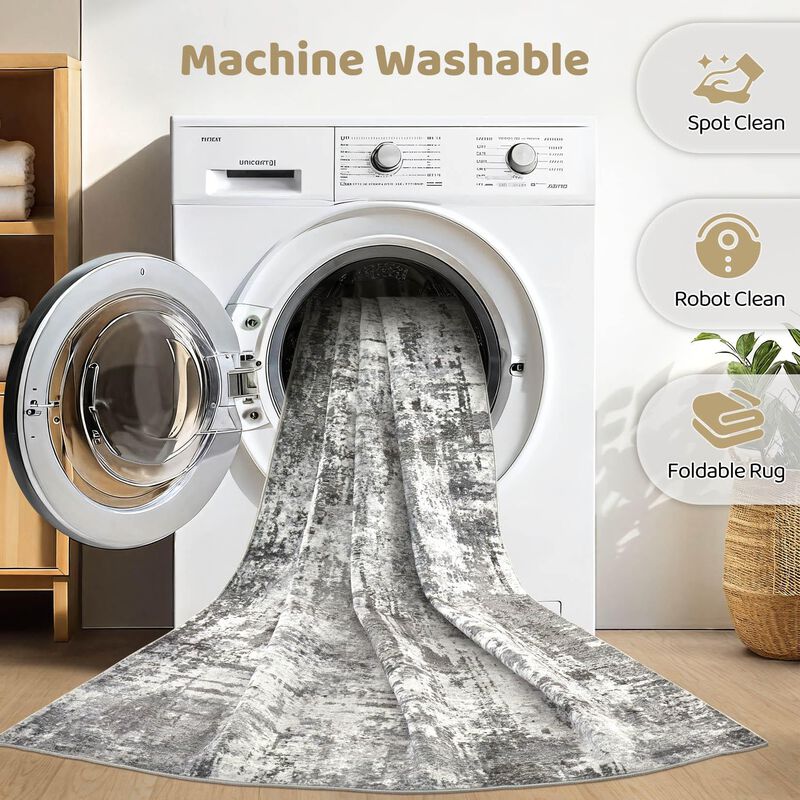 Alfombra Loongrug 178x254 Cm Lavable Moderna Ab... image number null