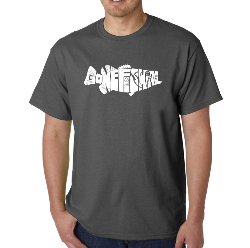 Camiseta Word Art Para Hombre - Bass - Gone Fis... image number null