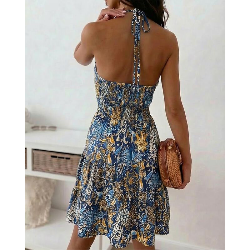 Vestido Chicme Sin Mangas Estampado Floral - M image number null