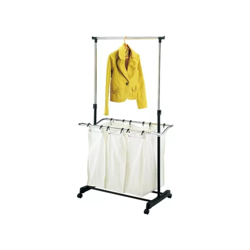 Carrito Rack Para Lavander&iacute;a 3 Bolsas Namaro De... image number null