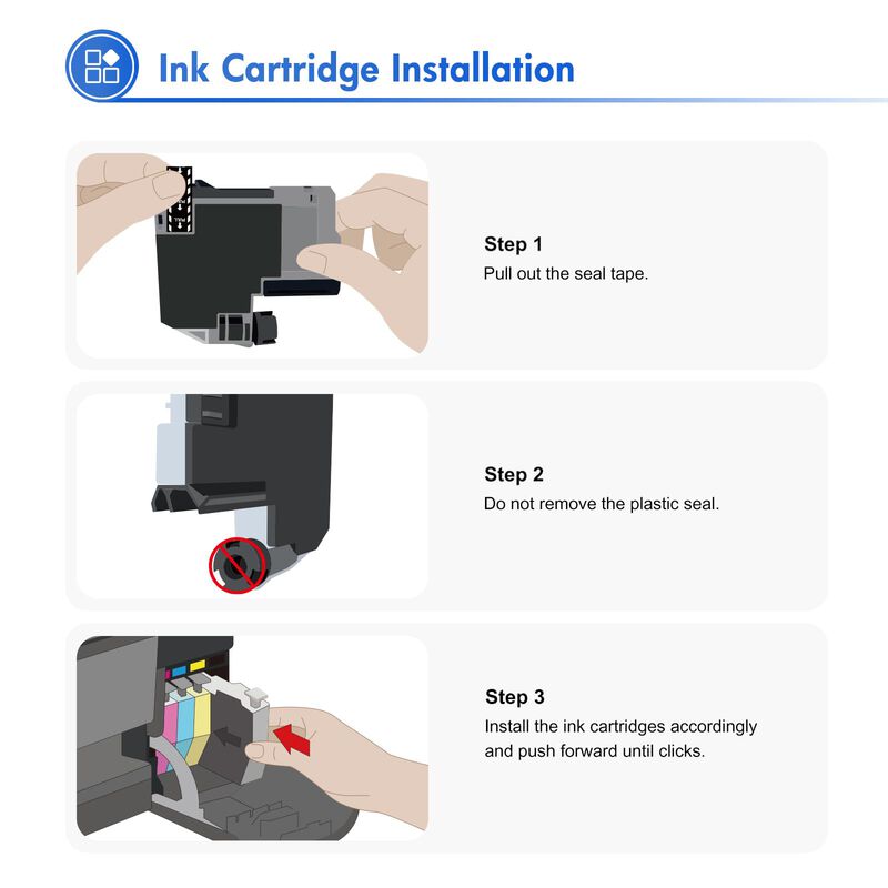 Cartuchos De Tinta Toner Bank Lc501 Paquete De ... image number null