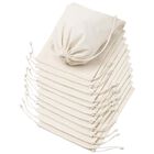 Bolsa de almacenamiento DR 18x23 cm, Pack de 12, Algod&oacute;n Natural