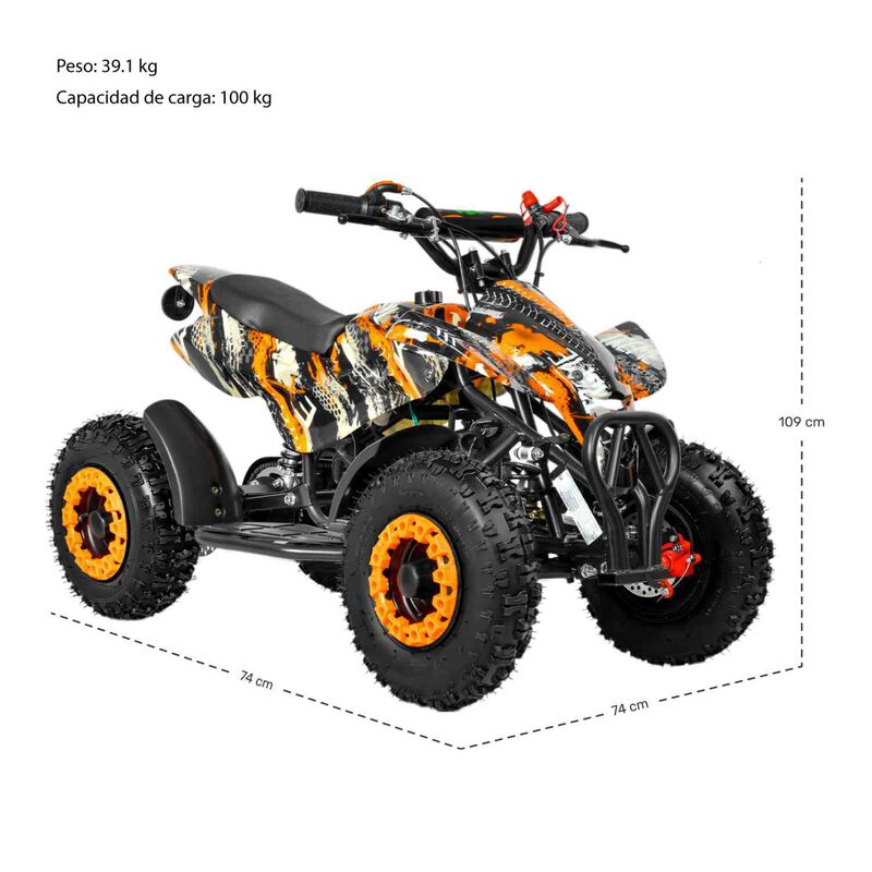 Cuatrimoto Motor A Gasolina 49cc Ni&ntilde;os Montable... image number null