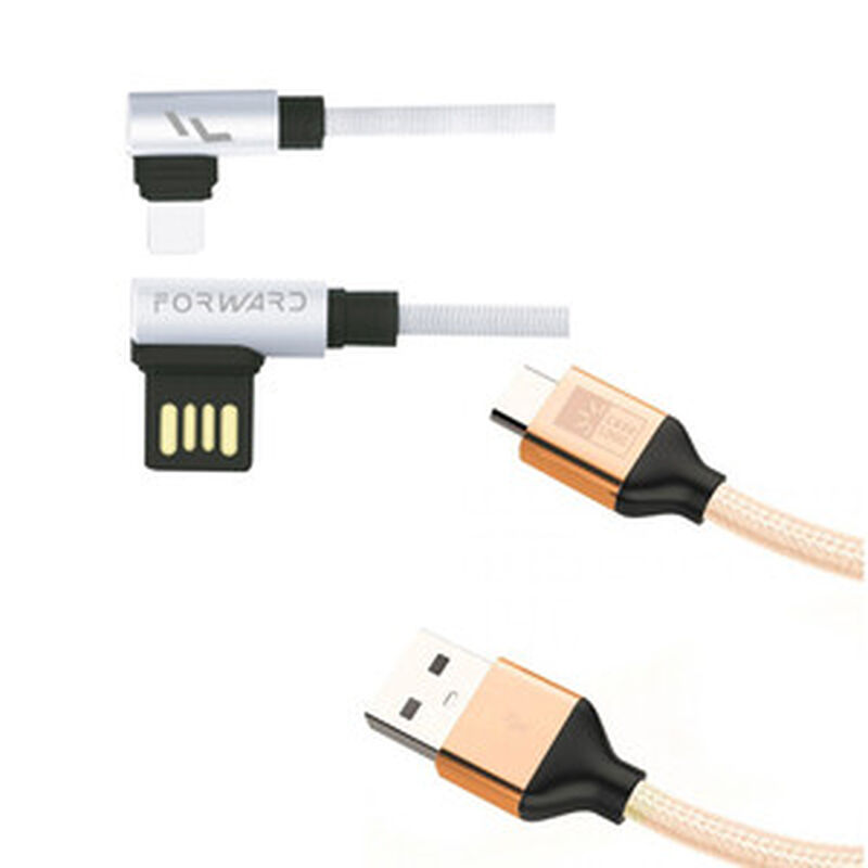 Kit Cables Tipo C Gamer Forward Cable 90° y Cab... image number null