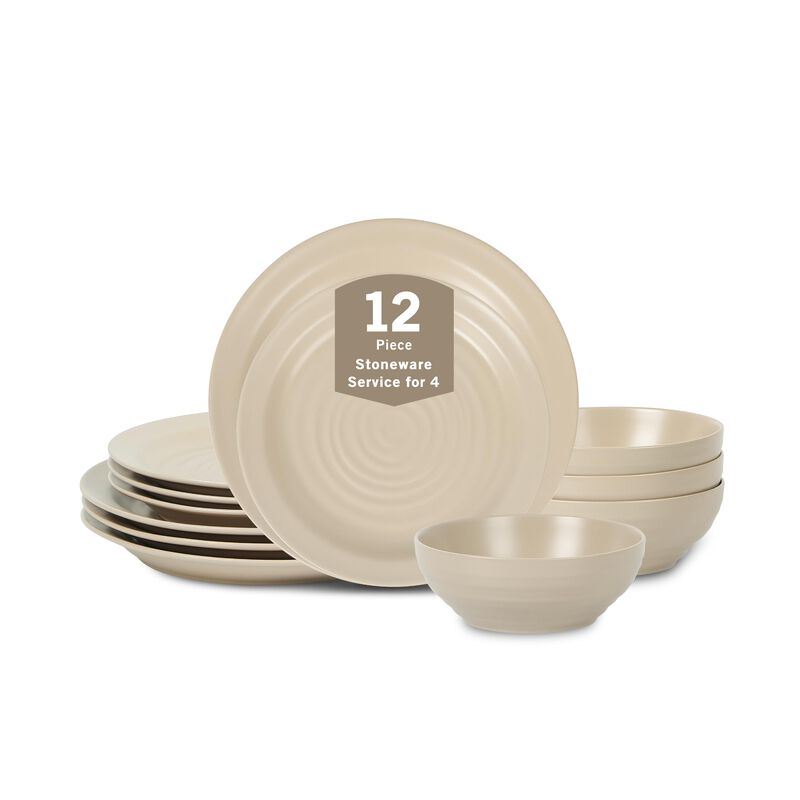 Juego de Vajilla Stone Lain 12 Piezas Beige image number null
