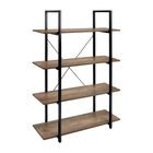 Librero Madera Estante Minimalista 4 Repisas Tipo Boho Houzer