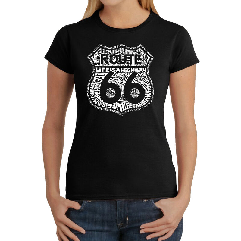 Camiseta Word Art Para Mujer - Ruta 66 &middot; Life I... image number null