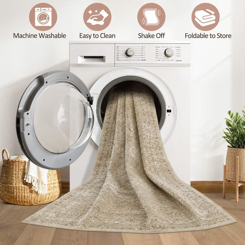 Alfombra Loongrug 178 &times; 229 cm Lavable Vintage ... image number null