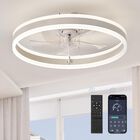Ventilador De Techo Lediary 50 Cm Regulable Blanco 110v Con Control Remoto