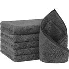 Toallas De Mano Orighty, 6 Unidades, Microfibra Gris, 40 X 70 Cm, Secado R&aacute;pido