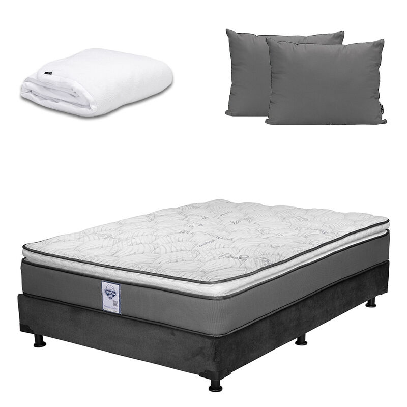 Colch&oacute;n Matrimonial Prestige + Box + Almohadas ... image number null