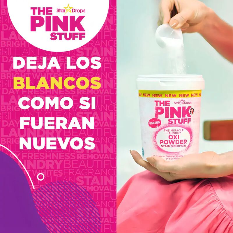 Quitamanchas Polvo Blanqueador The Pink Stuff 1... image number null
