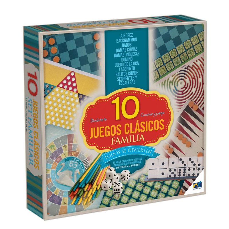 Set Multi Juegos 10 en 1 Cl&aacute;sicos Novelty image number null