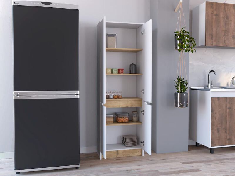 Alacena Soler Blanco Y Macadamia Virtual Mueble... image number null