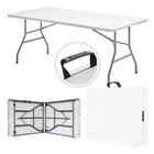 Mesa Plegable Plástico Tipo Portafolio 1.80m Jardín Portátil