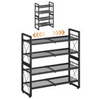 Estante Para Zapatos Elyken De 4 Niveles Expandible, Negro