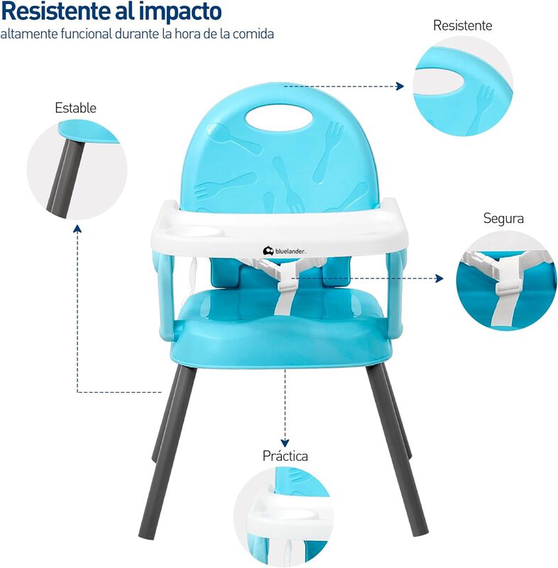 Silla para Bebé Ajustable Azul Periquera Bluela... image number null