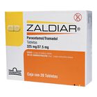 Zaldiar 325mg/37.5mg 20 tabletas efervescentes 37.5/325 mg caja con 20 tabletas