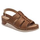 Mora Confort Sandalia para mujer camel